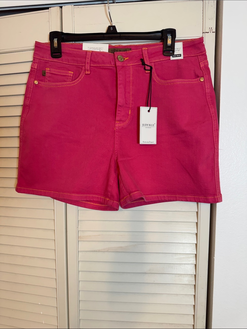 Judy Blue Bright Pink Denim Jean Shorts
